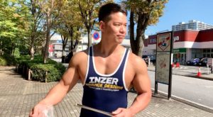 パワーリフティングの認知度向上の為、シングレッドでゴミ拾いしてきた